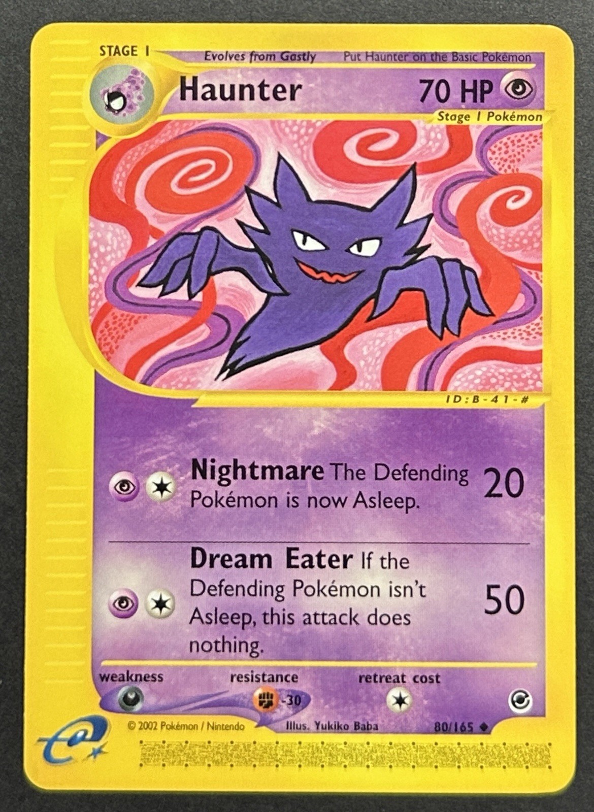 Haunter 80/165 Pokemon TCG Expedition Non Holo Rare NM