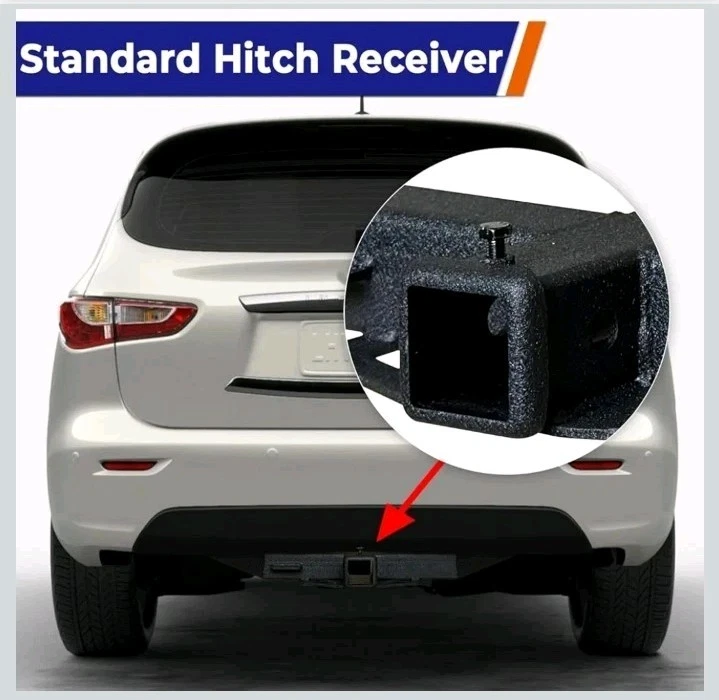 Enganche de remolque acero negro compatible con Infiniti QX60 2014-2021, 2013-2013... Foto 4 de 4