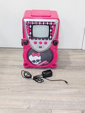 Monster High Disco Party CDG Karaoke Machine 68148 with Screen No Mics - Tested