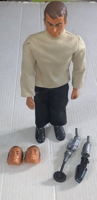 1976 Kenner MASKATRON 13  Figure From Six Million Dollar Man w/All Masks & Arms