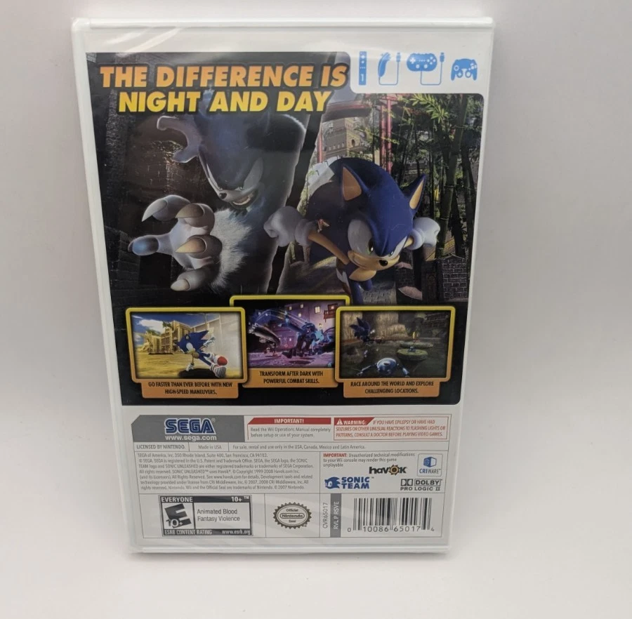 [FACTORY SEALED] Sonic Unleashed - Nintendo Wii NEW SHIPS FREE - Image 2 of 4