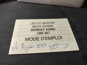 Vintage Nintendo Donkey kong Multi Scren Game and watch cib French Version JUNK