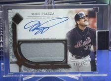 2024 Topps Transcendent Collection Mike Piazza  On Card AUTO patch #8/25 SP METS