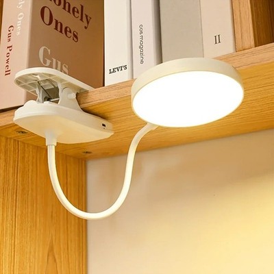 LED Tischlampe USB Wiederaufladbar Touch Dimmen Arbeitszimmer Lesen Klemme Leuchte