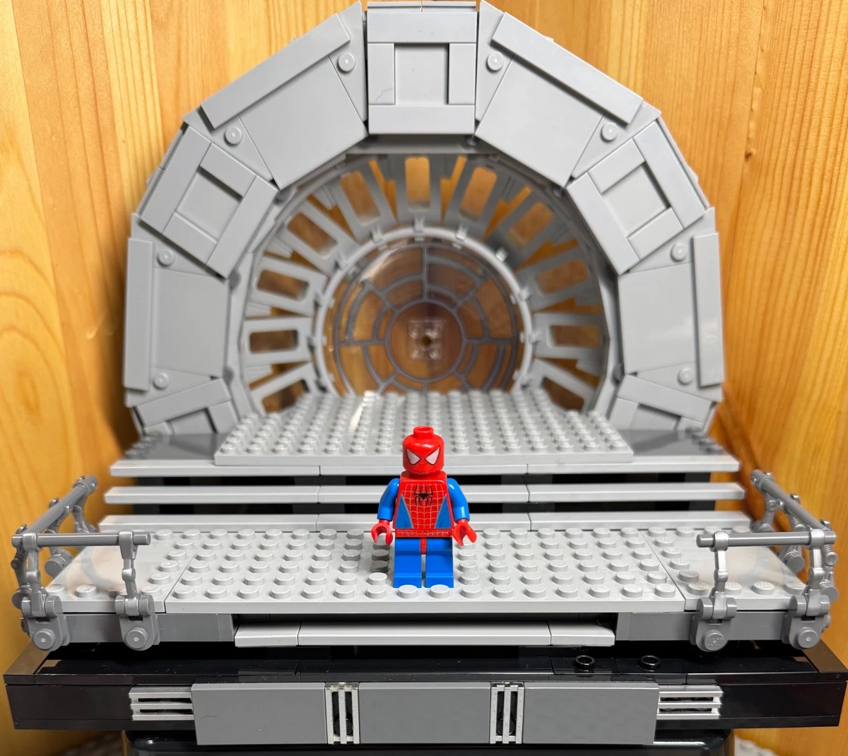 LEGO Spider-Man Minifigur - spd001 - Blue Arms & Legs Silver Webbing 2003 - rare