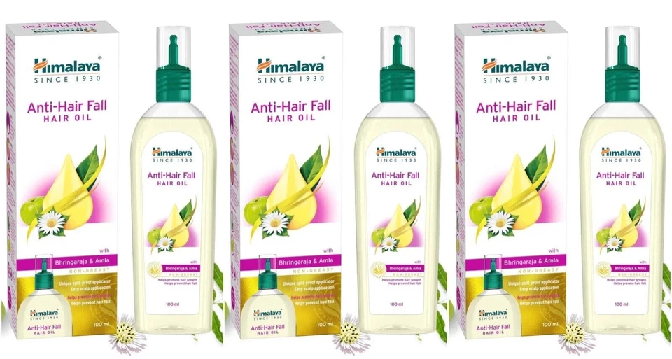 3 x Aceite capilar anticaída del cabello del Himalaya (100 ml cada uno) reduce la caída del cabello ENVÍO GRATUITO Foto 2 de 4