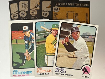 1973 Topps Baseball Singles - Pick Your Card - Complete Your Set - High Numbers