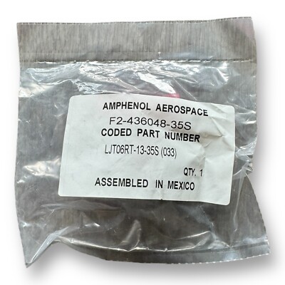 NEW Amphenol LJT06RT-13-35S - 22 Position Circular Mil Spec Connector  - USA