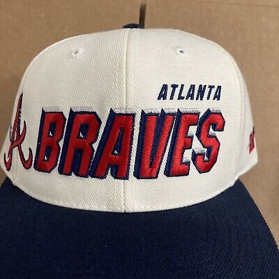 Vintage Atlanta Braves Snapback Hat Sports Specialties Shadow MLB Script  Wool