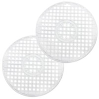 2X SpüLbeckenmatte Rund Transparent, Ø 32 Cm, SpüLmatte, SpüLbeckeneinlage