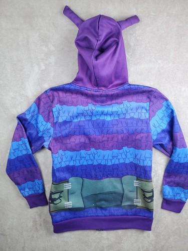 Fortnite Hoodie Youth XL Purple Full Zip Up Party Llama Piñata All Over Print - Picture 14 of 24