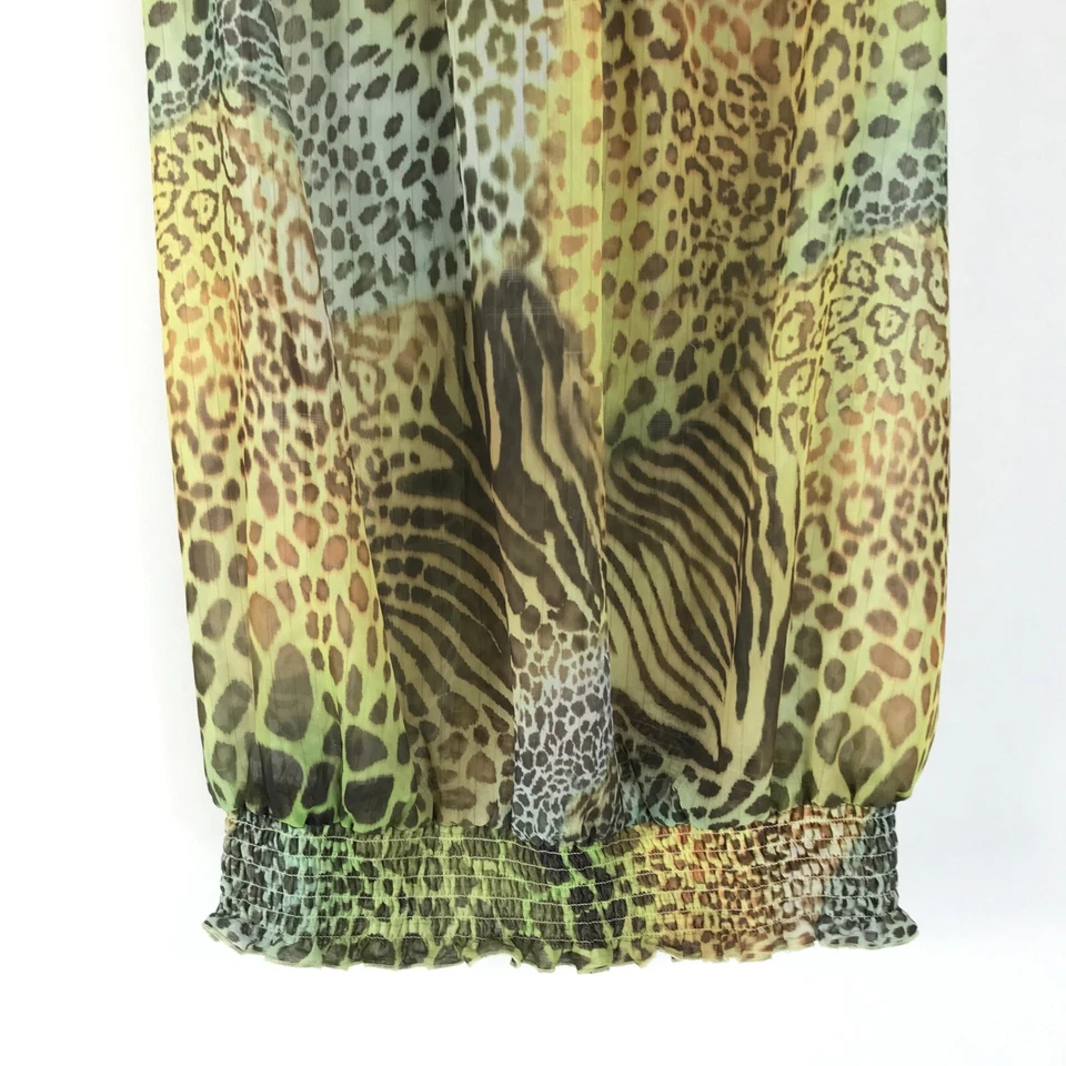 Top sin mangas con estampado de animales transparente Lane Bryant para mujer talla grande 20 espalda deportiva Foto 2 de 4