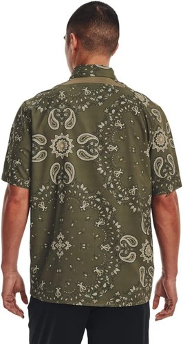 Under Armour Shirt Mens L LARGE GREEN UA Dockside Short Sleeve Fishing UPF 30 - Picture 3 of 6