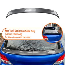 Rear Trunk Spoiler Middle Wing Kit For Subaru Impreza Wrx Touring 2001-2007 2006