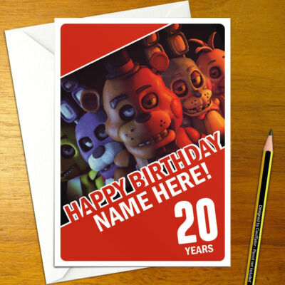 FIVE NIGHTS AT FREDDY'S Personalised Birthday Card - fnaf personalized ...
