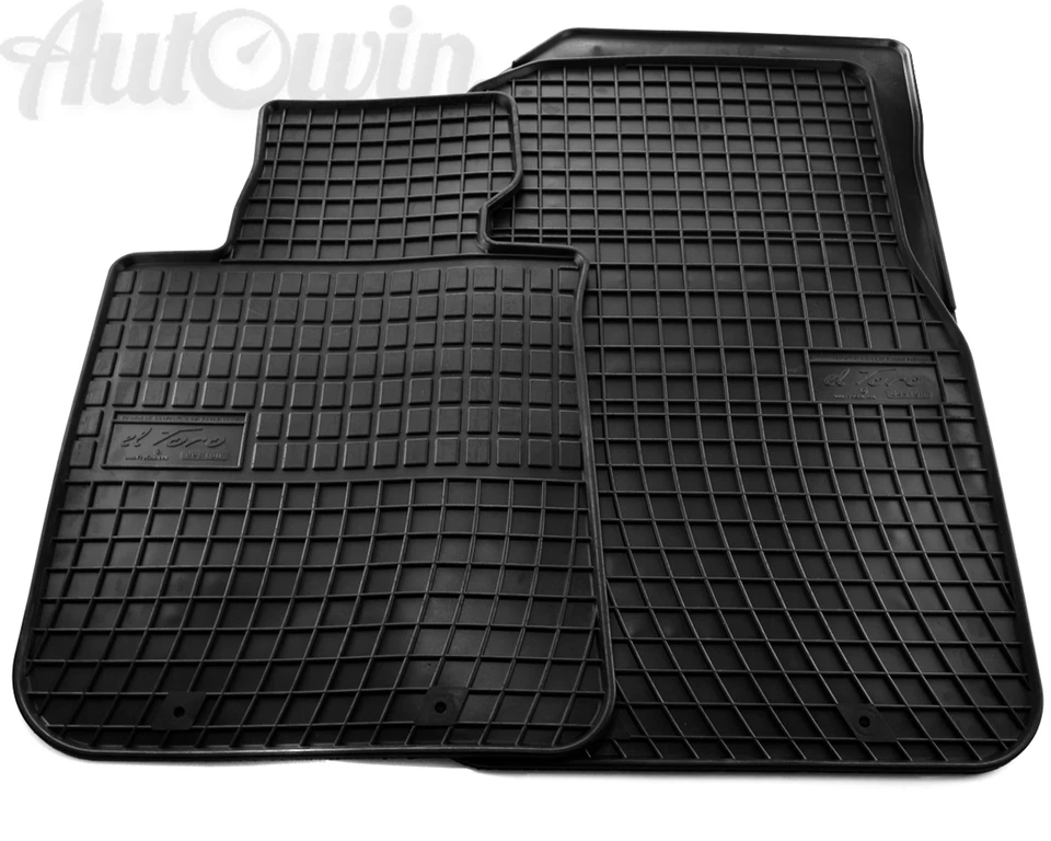 Alfombrillas de goma negras para conductor izquierdo Volkswagen Passat B5 1997-2005 LHD Foto 2 de 4