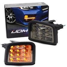 Smoked Lens Full Amber 12-LED Front Turn Signal Lamp Assy For 2015-21 Subaru WRX