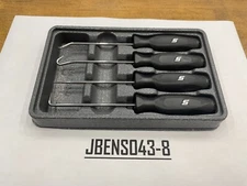 Snap-on Tools USA NEW 4pc BLACK Soft Grip Miniature Pick Set SGASA204CBK