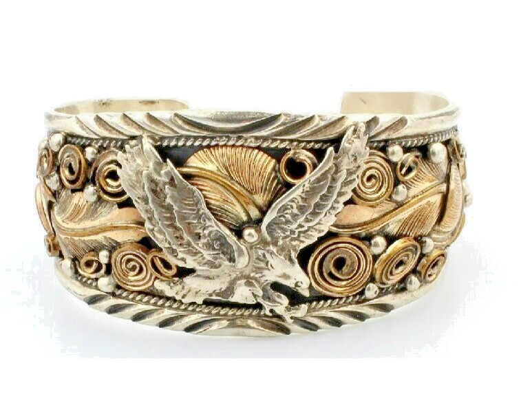 Vintage Allen Chee Eagle Cuff Bracelet