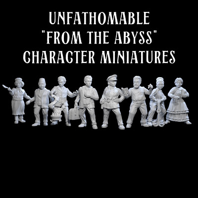 Unfathomable: From the Abyss Board Game Character Miniatures - 32mm Scale