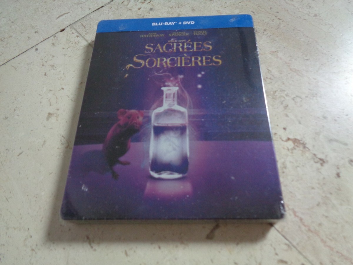 THE WITCHES Roald Dahl BluRay SteelBook Anne Hathaway Chris Rock Octavia  Spencer