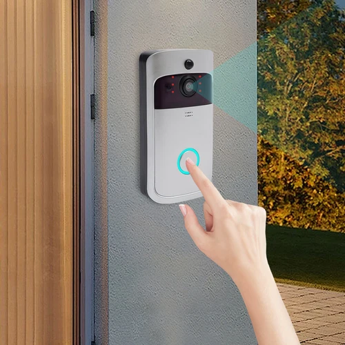 Wireless Security Smart WiFi Doorbell Intercom Video Camera Door Bell V5 Silver - Picture 3 of 6