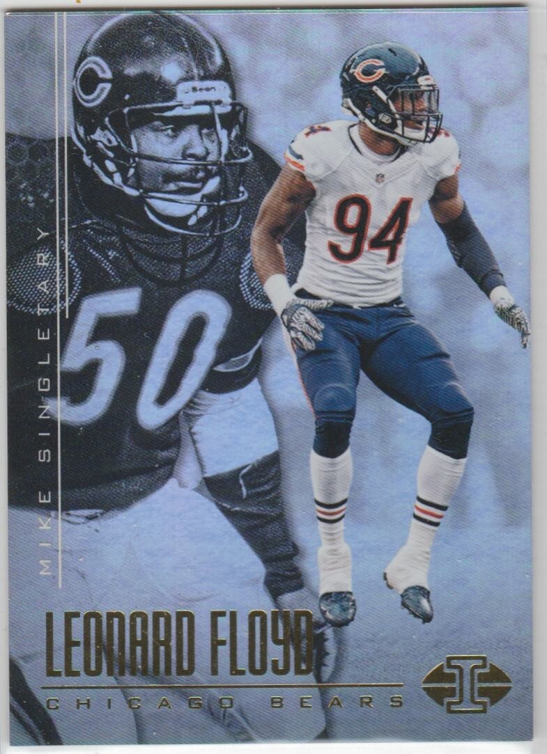 2017 Illusions #29 Leonard Floyd Mike Singletary HOF Chicago Bears