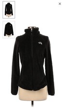 women's The North Face black full zip fleece jacket size small