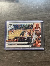 Chris Paul 2020-21 Mosaic Montage White /25 Mosaic Prizm #12 Phoenix Suns B1