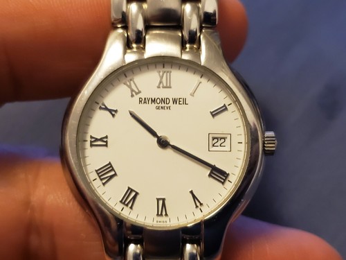 Raymond Weil Parsifal White Roman Dial Steel Quartz Ladies Watch 8810-SSR - Picture 2 of 6