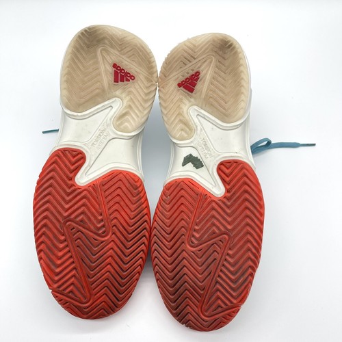 Scarpe da tennis e pickleball Adidas Barricade da donna taglia 9 bianco blu HP7415 - Foto 9 di 9