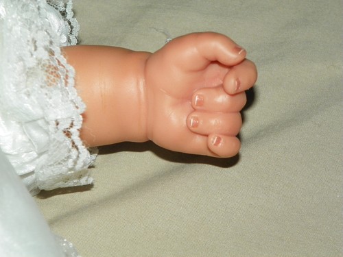 BEAUTIFUL Berenguer Reborn Weighted Doll 20" Lace Satin Gown EUC - Picture 8 of 14