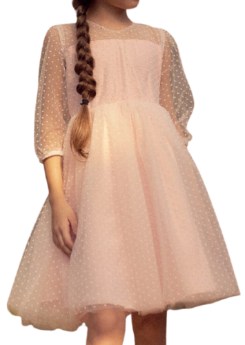 Festliches Mädchen Kleid Gisele Rosa 92, 104, 110, 122, 134,  - Bild 1 von 2