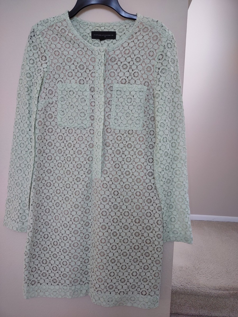 Victoria Beckham X Target Mint Green Lace Dress Size S | eBay