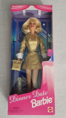 Dinner Date Barbie Doll Special Edition 1997 Gold Dress/ Blonde NIB
