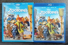 Zootopia Blu-ray DVD, 2016, 2-Disc Set includes OOP Slipcover - Walt Disney