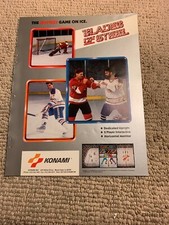 2 SIDED ORIGINAL1987 11- 8.5'' Blades Of Steel Konami arcade video game AD FLYER image