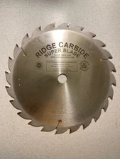 Table Saw Blade 12" Carbide Tipped 24 Teeth 1" Bore, HD-Rip