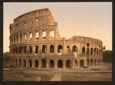 8" x 10" Photo 1890 Photo Exterior of the Coliseum, Rome, Italy