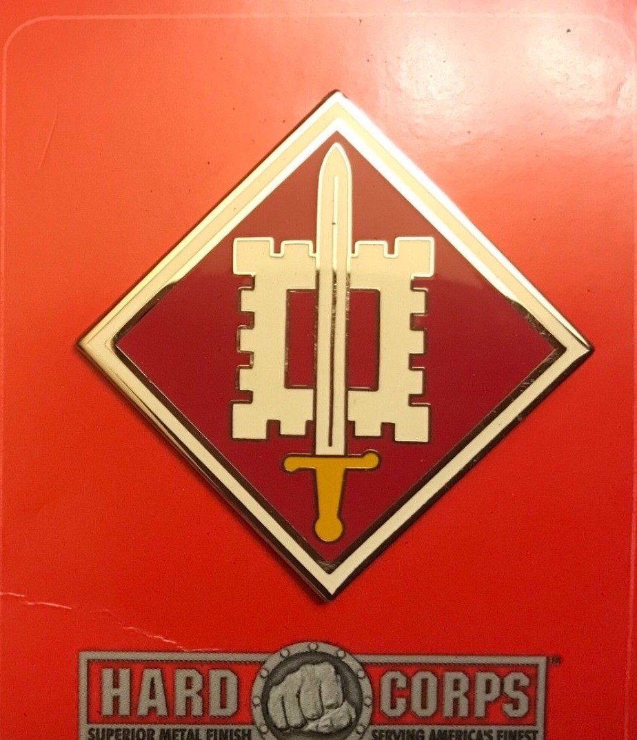 US ARMY DRESS BLUE UNIFORM COMBAT SERVICE BADGE CSIB 18TH ENGINEER BRIGADE US ARMY DRESS BLUE UNIFORM COMBAT SERVICE BADGE CSIB 18TH ENGINEER BRIGADE
