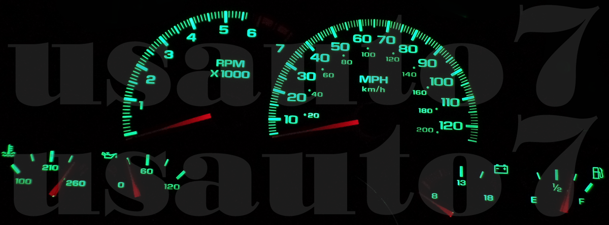 Dash Cluster Gauge Green LED LIGHTS UPGRADE KIT For 81-87 GMC C1500 Dash Cluster Gauge Green LED LIGHTS UPGRADE KIT For 81-87 GMC C1500