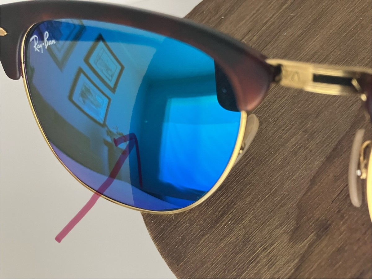 Ray Ban blue mirrored club masters Ray-Ban Clubmaster Classic Sunglasses | Free Shipping at Academy main image 2