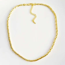 18"  New Jenny Bird Gold Plated Thick Chain Necklace Gift Women Vacation Jewelry