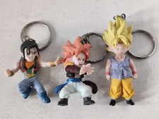 Dragon Ball GT Super Deformation Series Set of 3 Keychain Keyring Free P&P