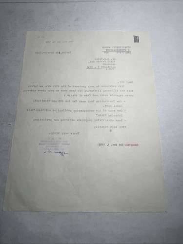 1958-59 FIAT Car Catalog Brochure SIGNED Letters Caffaro-Rore C. w/Envelope - Picture 15 of 20