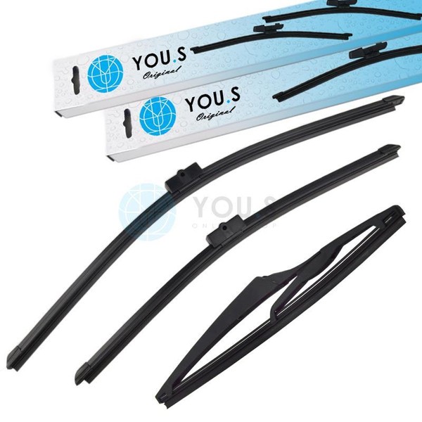 You.S Original Scheibenwischer SET Vorne + Hinten FüR Opel Astra H CC (L08)-image