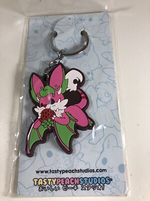 Tasty Peach Studios Nocturi - The Dragon Fruit Bat Rubber Keychain Rare NEW
