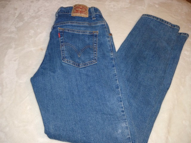 Size 4M M/S Levi's 550 Womenâs Relaxed Fit Tapered Leg Blue Denim Jeans | eBay