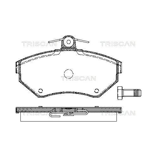 Bremsbelagsatz, Scheibenbremse Triscan 8110 29012 FüR Audi Seat Skoda VW-image