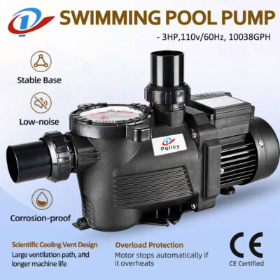 3.0 HP For Hayward Inground Pool Pump Motor w/ Strainer Spa Circulation Pump